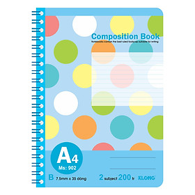 Sổ Lò Xo Composition Book Klong MS 902 (200 Trang)