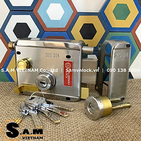 Mua Khoá Cửa Cổng Ngoài Trời Inox 304 YN-699DG Chốt Đầu Bằng