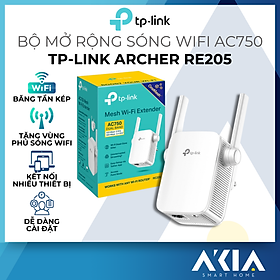 Bộ Mở Rộng Sóng Wifi TP-Link RE205 Băng Tần Kép AC750 - Hàng Chính Hãng