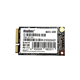 Thiết bị lưu trữ ổ cứng thể rắn KingSpec MSATA MINI PCI-E 64G MLC Digital Flash SSD  cho máy tính PC/Máy tính để bàn/ Máy tính xách tay-Size