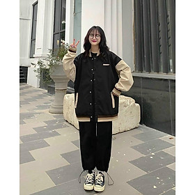 ÁO KHOÁC DÙ BOMBER BÓNG CHÀY THÊU 123SHOP FORM RỘNG UNISEX NAM NỮ