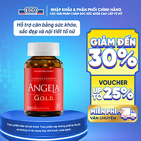 [Hộp 30v] Viên Uống ANGELA GOLD Hỗ Trợ Sức Khỏe, Sắc Đẹp Và Sinh Lý Nữ