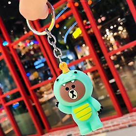Móc chìa khoá mặt gấu nhiều màu ( Giao màu ngẫu nhiên)