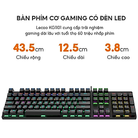 Mua Bàn Phím Cơ Gaming Sothing Lecco KG1101  Bàn Phím Led  Độ Bền Cao- Hàng Chính Hãng