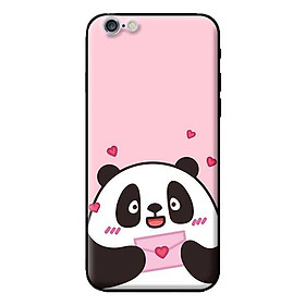 Ốp in cho iPhone 6s Panda Nền Hồng - Hàng chính hãng