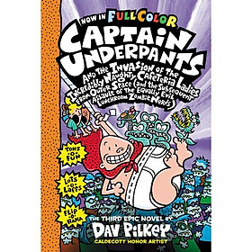 Hình ảnh sách Captain Underpants #3: Captain Underpants and the Invasion of the Incredibly Naughty Cafeteria Ladies from Outer Space (Color Edition)