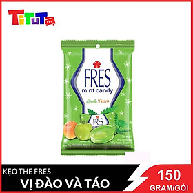 Kẹo the Fres Apple Peach (xanh lá) Bịch 150g