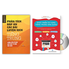 [Download Sách] Combo 2 sách Phân tích đáp án các bài luyện dịch Tiếng Trung và Phát triển từ vựng tiếng Trung Ứng dụng (in màu) (Có Audio nghe) +DVD tài liệu