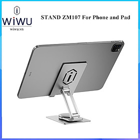 Mua Giá đỡ WIWU Stand Rotation ZM107 cho IPad Pro 11 inch   Máy tính bảng   điện thoại .Hợp kim nhôm xoay 360 độ gập nhỏ gọn - Hàng chính hãng