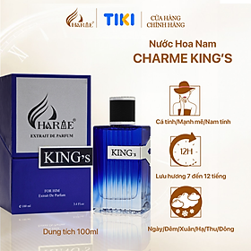 Nước Hoa Nam CHARME KING 60ml Lưu Hương Lâu Nam Tính, Mạnh Mẽ_Nước Hoa Chính Hãng