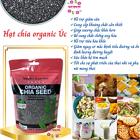 Hạt Chia Hữu Cơ Australia Healthy Food & Nuts Organic Chia Seeds (250g) - QuaTangMe Extaste