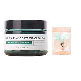 Kem Dưỡng Giảm Mụn Some By Mi AHA-BHA-PHA 30 Days Miracle Cream 50ml tặng kèm kẹp mi