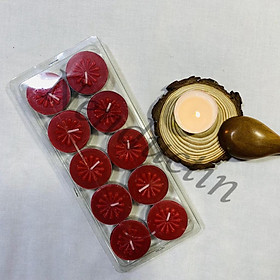 Mua Vỉ tealight 10 viên cao cấp cháy trên 4h không khói không mùi an toàn cho người sử dụng