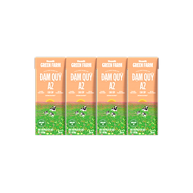 Sữa Tươi Tiệt Trùng Green Farm A2 Không Đường Vinamilk Hộp 180ml