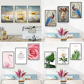 Mua Tranh treo tường trang trí phòng khách  cầu thang  phòng ngủ chất liệu canvas sắc nét  sang trọng | Tranh decor 3H