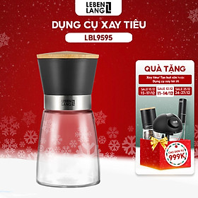 Mua Lọ xay tiêu cầm tay thủy tinh  dụng cụ xay tiêu Lebenlang LBL9595  dung tích 170ml  nhỏ gọn tiện lợi - hàng chính hãng
