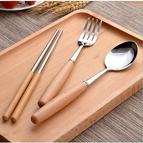 Mua Hộp đũa thìa dĩa ăn cơm cán gỗ chống mốc cao cấp MH20