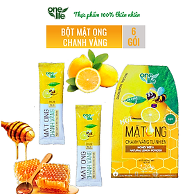 Bột mật ong chanh vàng OneLife 6 gói