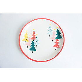 Mua Dĩa tròn 01 (18cm) - Họa tiết Noel
