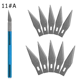 2 PCS Non-Slip Metal Scalpel Knife Tools Bộ dụng cụ cắt dao Craft Craft 40pcs Blades Điện thoại di động PCB DIY Sửa chữa Công cụ cầm tay