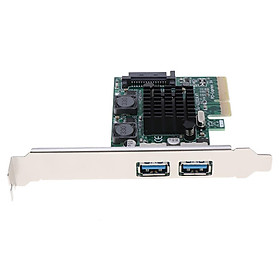 Superspeed 2 Ports PCI-E to USB 3.0 Expansion Card PCI for PC Host