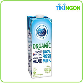 Hộp Sữa Tươi Tiệt Trùng Dutch Lady Cô Gái Hà Lan Organic 1L