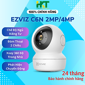 Camera wifi trong nhà xoay 360 ezviz c6n 2mp/4mp đàm thoại 2 chiều - hàng chính hãng