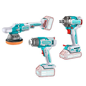 Mua BỘ COMBO MÁY THỔI NHIỆT TBLI2003 & MÁY ĐÁNH BÓNG TAPLI2015 & MÁY SIẾT BULOONG TIWLI20401 KHÔNG CHỔI THAN DÙNG PIN 20V TOTAL TOSLI240863 - HÀNG CHÍNH HÃNG