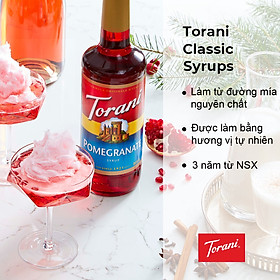 Siro Pha Chế Vị Lựu Torani Pomegranate Syrup 750ml Mỹ