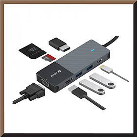 Cổng Chuyển Đổi Mazer Multimedia Pro Hub 8-in-1 USB-C-Hàng chính hãng