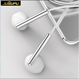 Mua Tai nghe nhét tai JUYUPU có dây tích hợp mic chống ồn jack 3.5mm bọc TPE mạ bạc cao cấp chơi game nghe nhạc dành cho Samsung OPPO VIVO HUAWEI XIAOMI - HÀNG CHÍNH HÃNG
