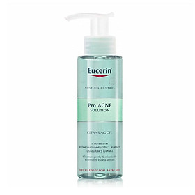 EUCERIN GEL RỬA MẶT DÀNH CHO DA NHỜN MỤN EUCERIN PROACNE CLEASING 200ML