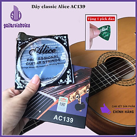 Mua Dây đàn guitar classic tầm Alice AC139 - Dây màu trắng bạc - Đặt hàng tặng pick