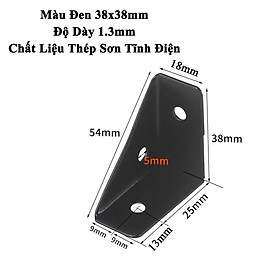 Ke Góc Vuông KUNBE Giá Đỡ Góc Đồ Nội Thất Hình Tam Giác Ke Góc 90 Độ Chốt Giữ 3 Mặt Cố Định Chắc Chắn