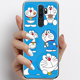Ốp lưng cho Oppo A5 (2020), A9 (2020) nhựa TPU mẫu Doraemon ham ăn