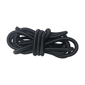 Kayak Elastic Bungee Cord Elastic Straps Stretch String Rope Heavy Duty Nylon Cord Shock Cord Elastic Rope for Inflatable Boat Camping Black