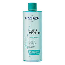 Nước Rửa Mặt Và Tẩy Trang 2 In 1 Cho Da Dầu Mụn Clear Micellar Stanhome