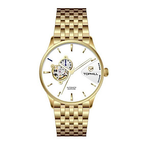 ĐỒNG HỒ TOPHILL TW083G.S2258 Dây và vỏ thép 316L, máy automatic, kính sapphire