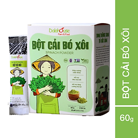 Bột cải bó xôi Dalahouse 60gr- Hữu cơ nguyên chất sấy lạnh