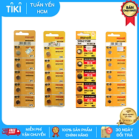 1 Vỉ 5 Viên Pin Maxell Nhật Bản Cho Đồng Hồ Đeo Tay Nhiều Kích Cỡ SR621SW / SR626SW / SR920SW / SR521SW / SR927SW / SR721SW / SR616SW / SR512SW