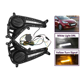 Bộ Đèn Led Gầm DRL Đổi Màu Báo Rẽ Cho Hyundai i10 Hatbach (2017-2020)