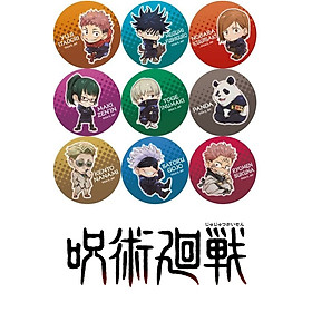 Combo 9 huy hiệu JUJUTSU KAISEN - CHÚ THUẬT HỒI CHIẾN anime chibi dễ thương