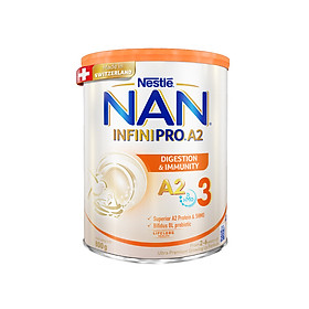 Sữa bột NAN INFINIPRO A2 Thụy Sĩ 3 800g với đạm quý A2 tiêu hóa tốt sau 7 ngày và 5HMO tăng cường đề kháng (2 - 6 tuổi)