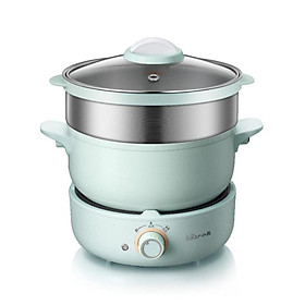 Nồi Điện Đa Năng Bear DHG-B25Z1 (2.5L) (Kèm Lồng Hấp) - giao màu ngẫu nhiên - hàng chính hãng
