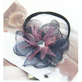 Dây tạo kiểu tóc búi hoa voan mềm Mẫu 3 