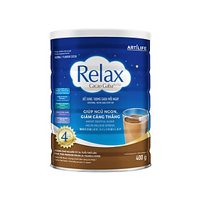 Relax Gaba Hương Cacao Lon 400g - Giúp Ngủ Ngon Hiệu Quả.