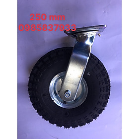 Mua Bánh xe xoay cao su dùng hơi 250 mm lắp xe đẩy chất lượng cao