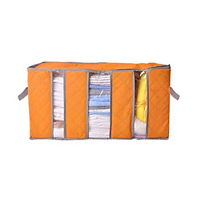 Túi Đựng Chăn Màn, Quần Áo Bằng Vải 3 Ngăn Tiện Dụng