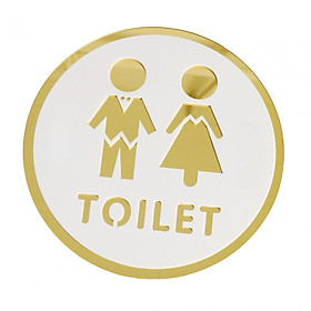 Toilet Sign Bathroom Signage Acrylic Bathroom Sign for Store Office Business