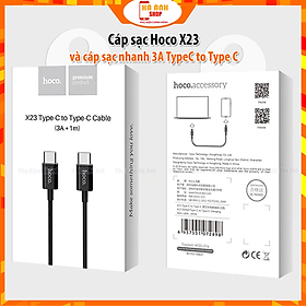 Mua Cáp sạc Hoco X23 và cáp sạc nhanh 3A TypeC to Type C dành cho điện thoại - Hàng Chính Hãng